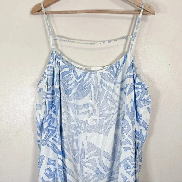 H&M Strappy Top White Blue Pattern - Picture 10 of 14